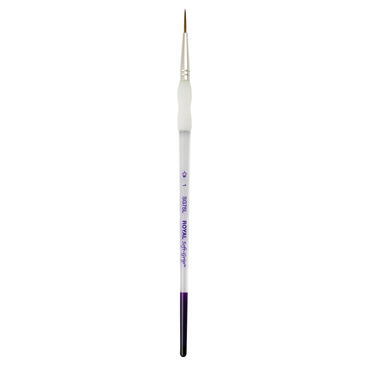 Royal Brush Soft-Grip Synthetic Sable Brush, Short Liner, 1